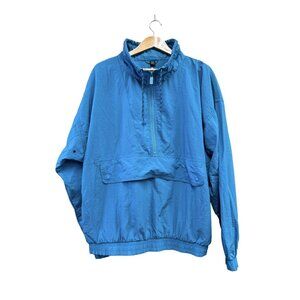 Vintage GEAR FOR SPORTS Anorak Jacket Mens XL Blue Hong Kong Made 90s